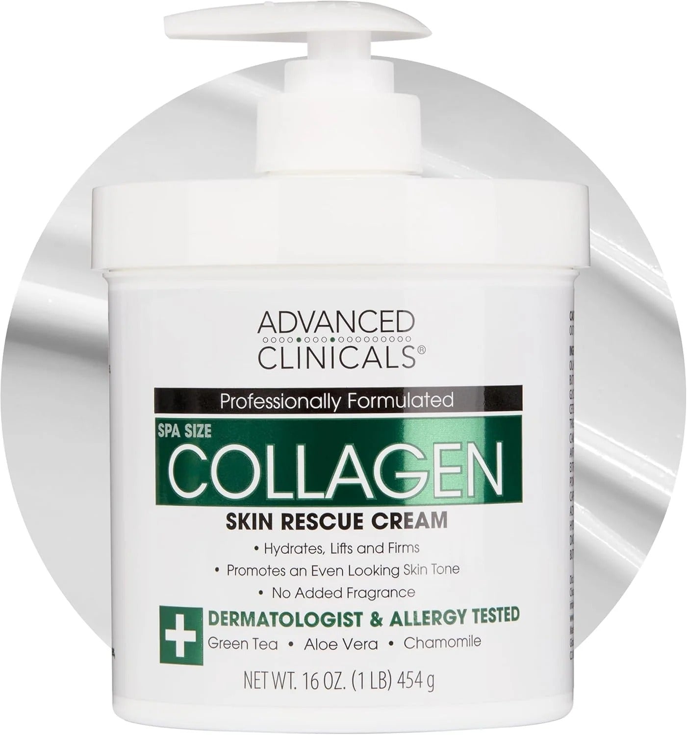 Advanced Clinicals - Spa Size Collagen Skin Rescue Cream (Original)